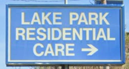 Lake Park Road Sign